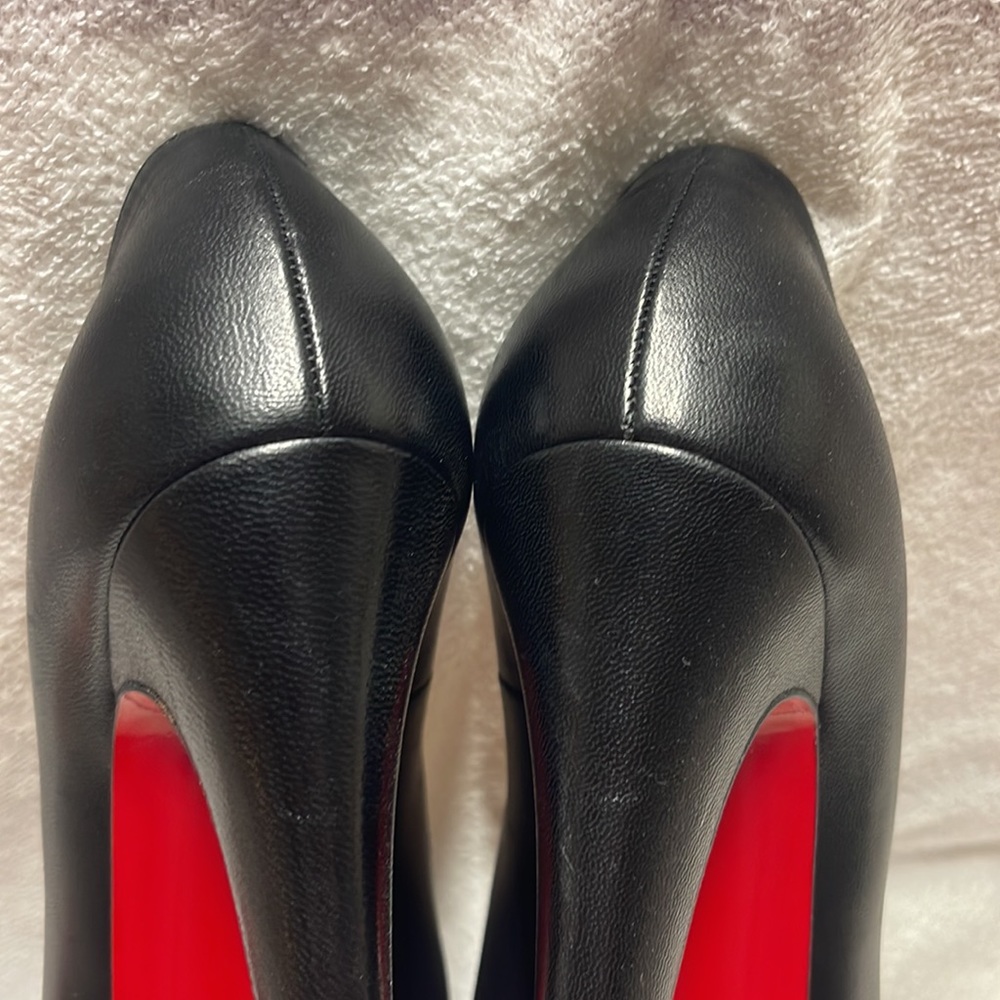 Christian Louboutin platform stilettos leather. Black. Great shape. Like new. - Picture 9 of 14